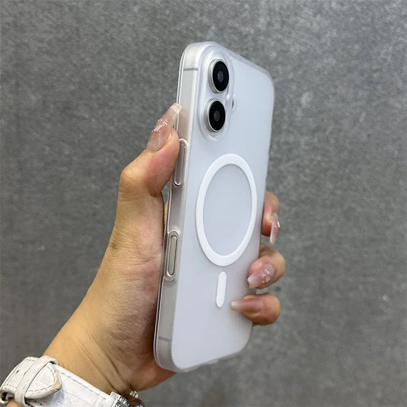 Luminous Magnetic Translucent Ultrathin Shockproof Case For iPhone