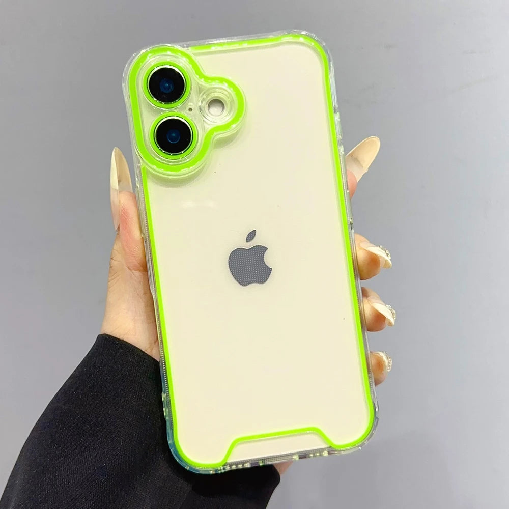Luminous Neon Fluorescent Transparent Case For iPhone