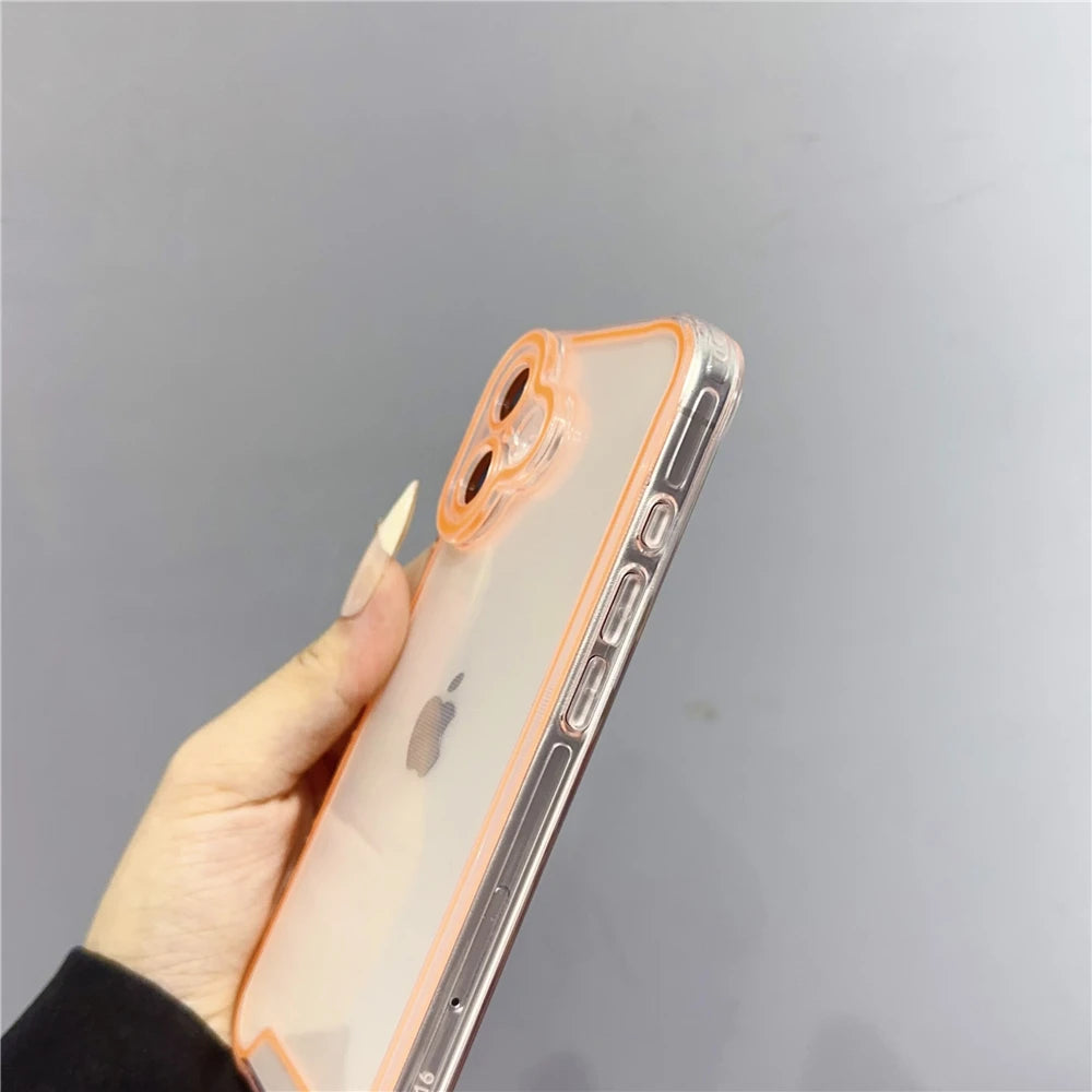 Luminous Neon Fluorescent Transparent Case For iPhone