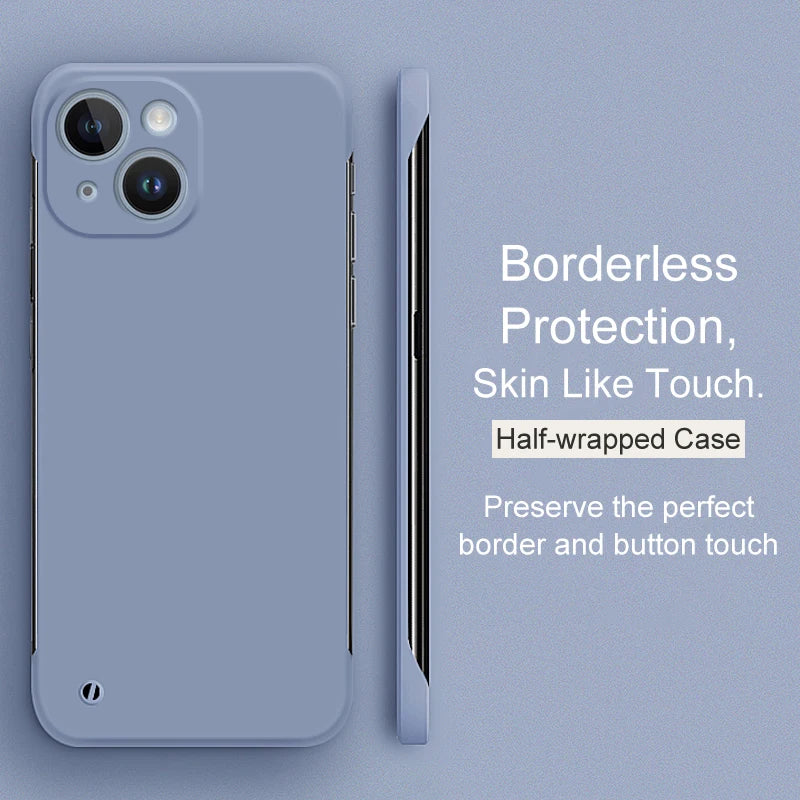 Luxury Borderless Candy Color Hard PC Case For iPhone