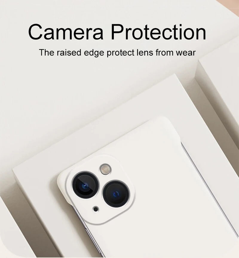 Luxury Borderless Candy Color Hard PC Case For iPhone