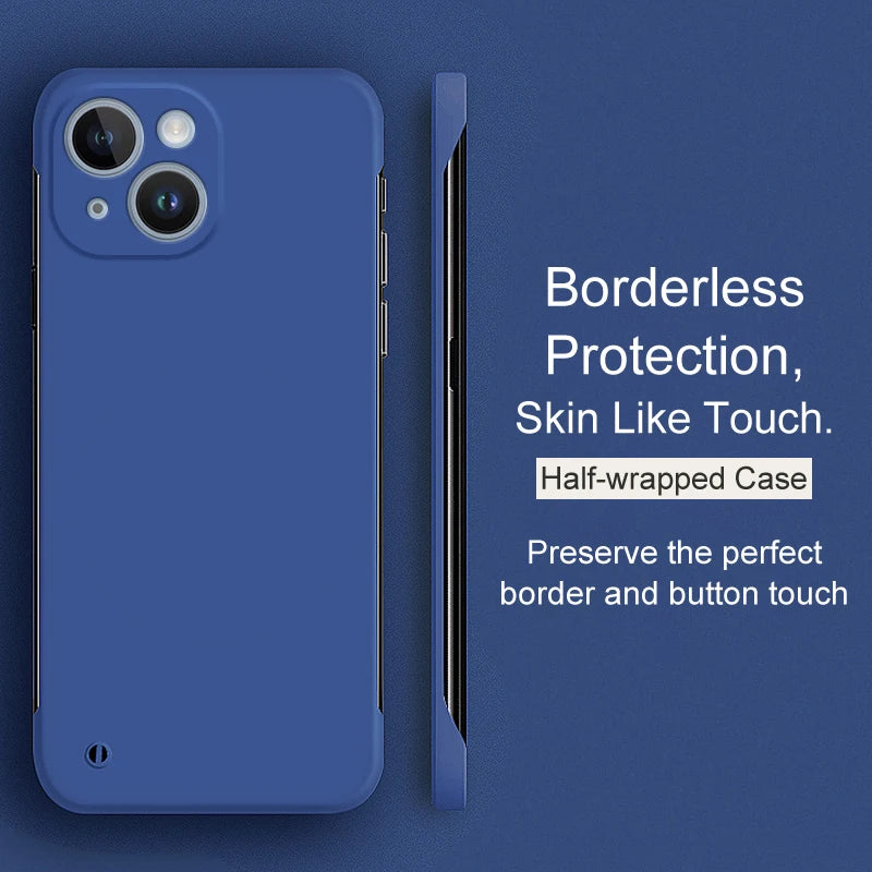 Luxury Borderless Candy Color Hard PC Case For iPhone