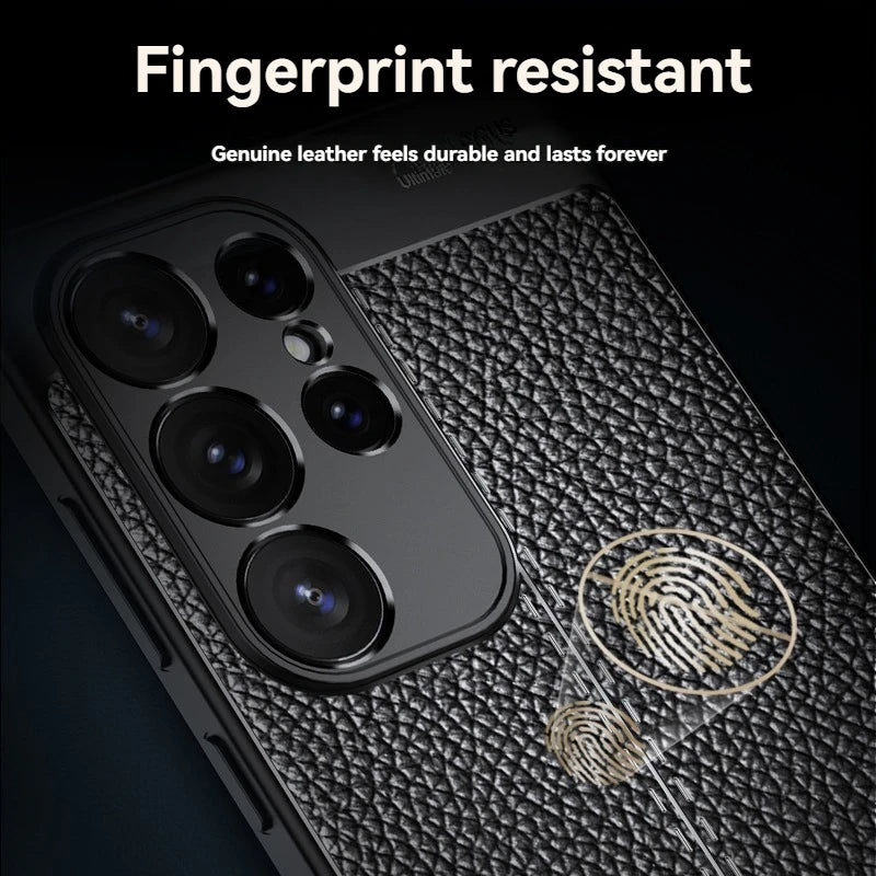 Luxury Business Leather Texture Soft Phone Case For Samsung Galaxy