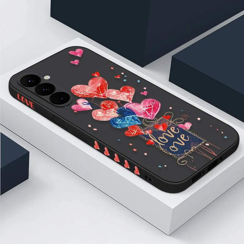 Luxury Colorful Rainbow Hand Lanyard Case For Samsung