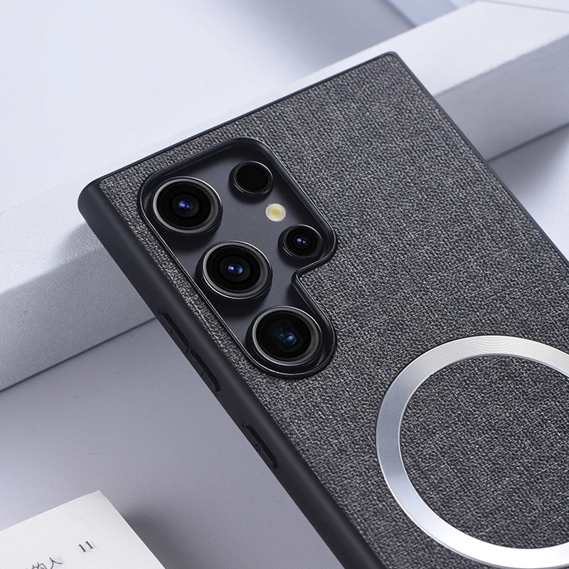 Luxury Matte Cloth Fabric Texture Case For Samsung