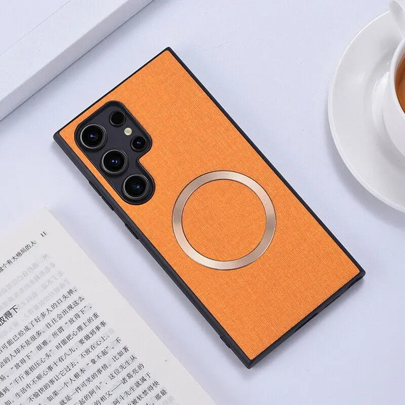 Luxury Matte Cloth Fabric Texture Case For Samsung