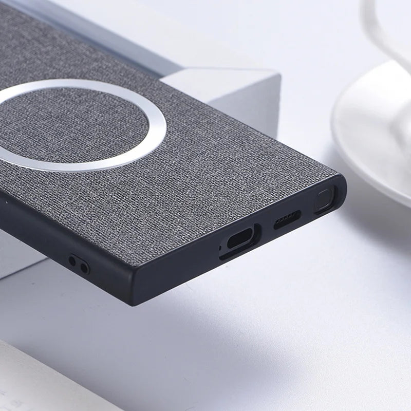 Luxury Matte Cloth Fabric Texture Case For Samsung