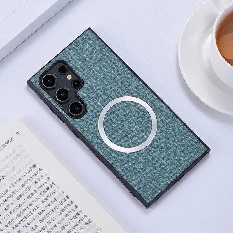 Luxury Matte Cloth Fabric Texture Case For Samsung