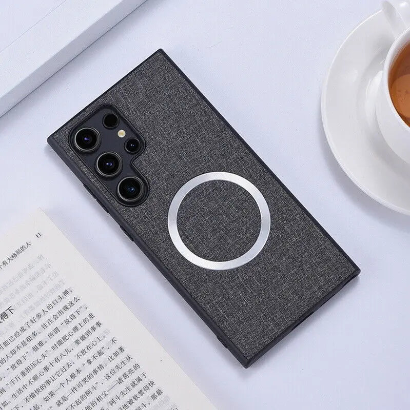 Luxury Matte Cloth Fabric Texture Case For Samsung