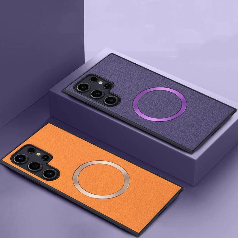 Luxury Matte Cloth Fabric Texture Case For Samsung