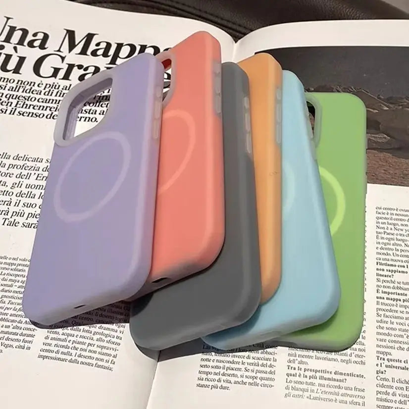Luxury Ins Chic Jelly Liquid Silicone Magnetic For Magsafe Case For iPhone