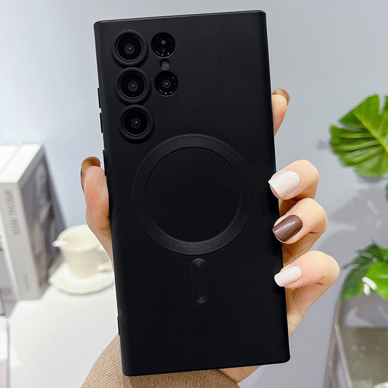 Magnetic Matte Shockproof Case For Samsung