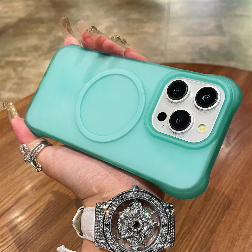 Luxury Soft Silicone Matte Clear Colorful Case for iPhone