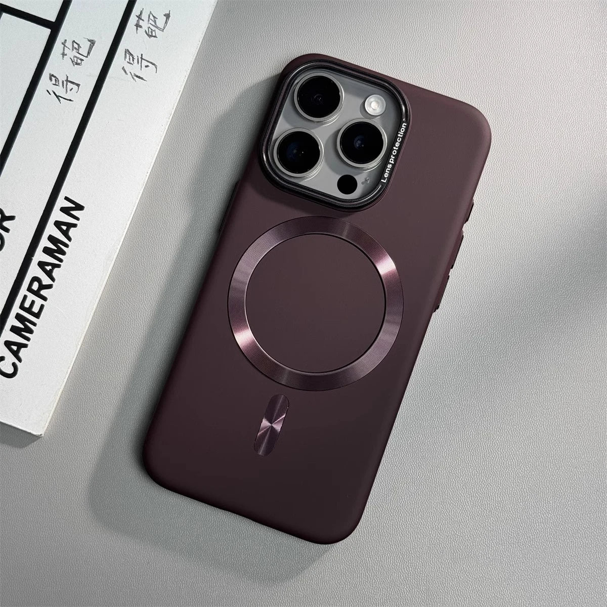 Luxury Solid Color Matte Magnetic Case For iPhone
