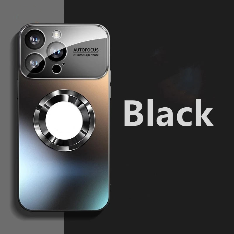 Luxury titanium matte magnetic Magsafe wireless charging phone case for iPhone