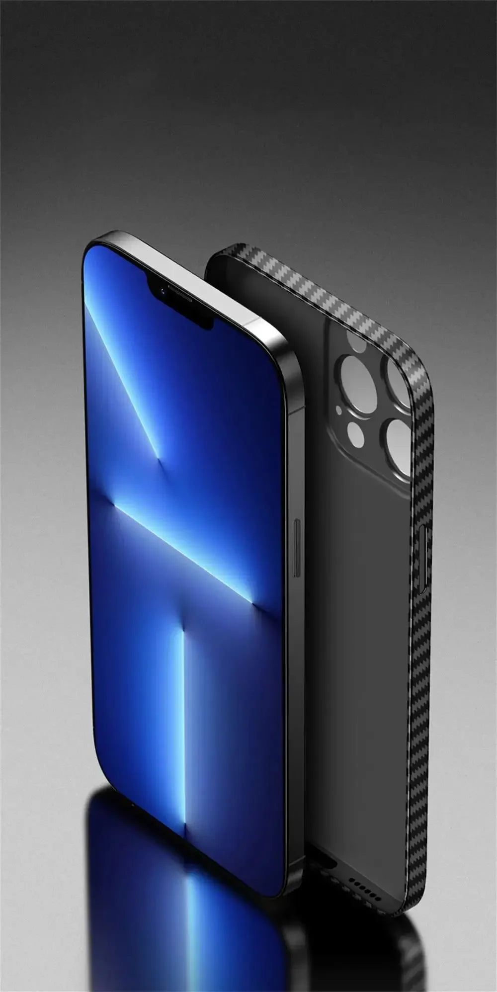 Luxury Ultra Thin Carbon Fiber Matte Case For iPhone
