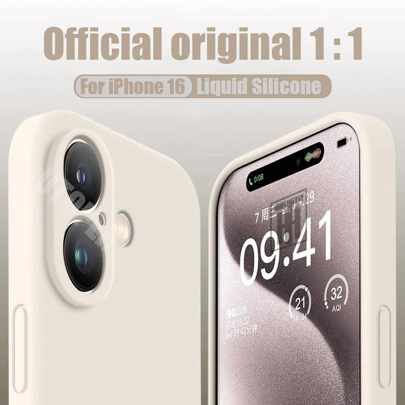 Luxury Ultrathin Dissipate Heat Liquid Silicone Case for iPhone