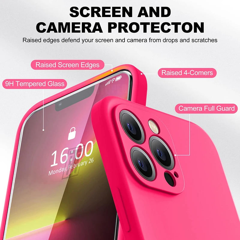 Luxury Ultrathin Dissipate Heat Liquid Silicone Case for iPhone