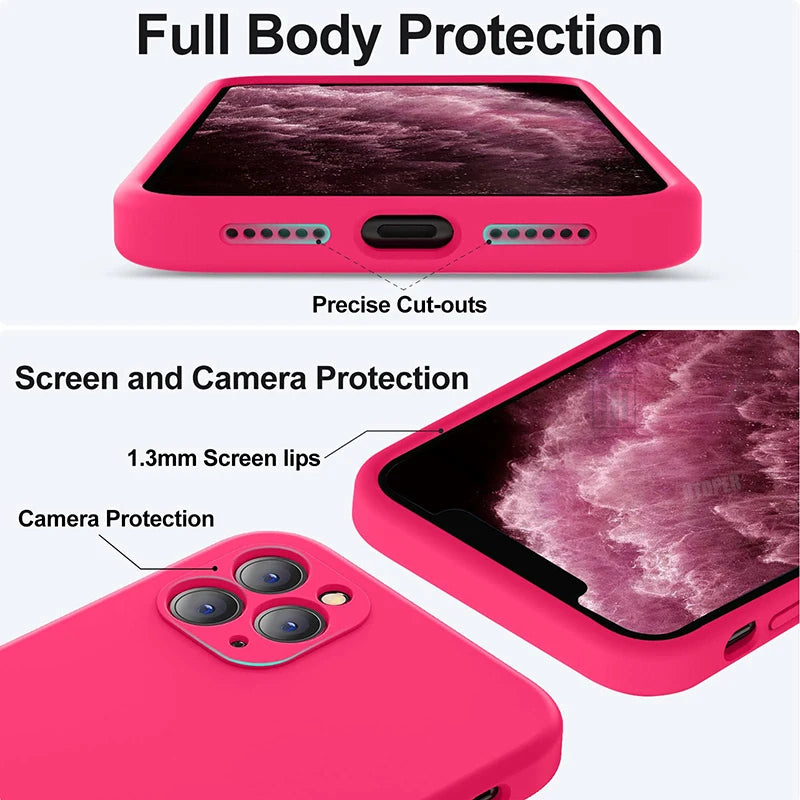 Luxury Ultrathin Dissipate Heat Liquid Silicone Case for iPhone