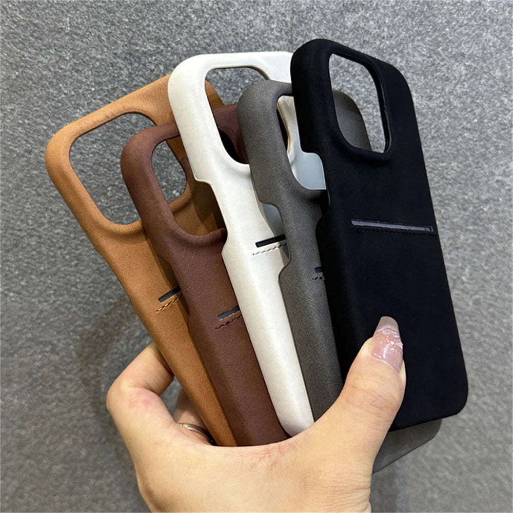 Wallet Wrist Strap Rope Holder Case For iPhone