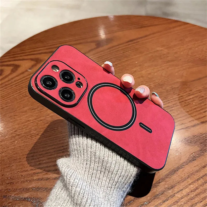 Luxury Magnetic  Leather Phone Case For iPhone