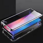 360° Metal Double Sided Glass Snap Lock Phone Case For Samsung Galaxy