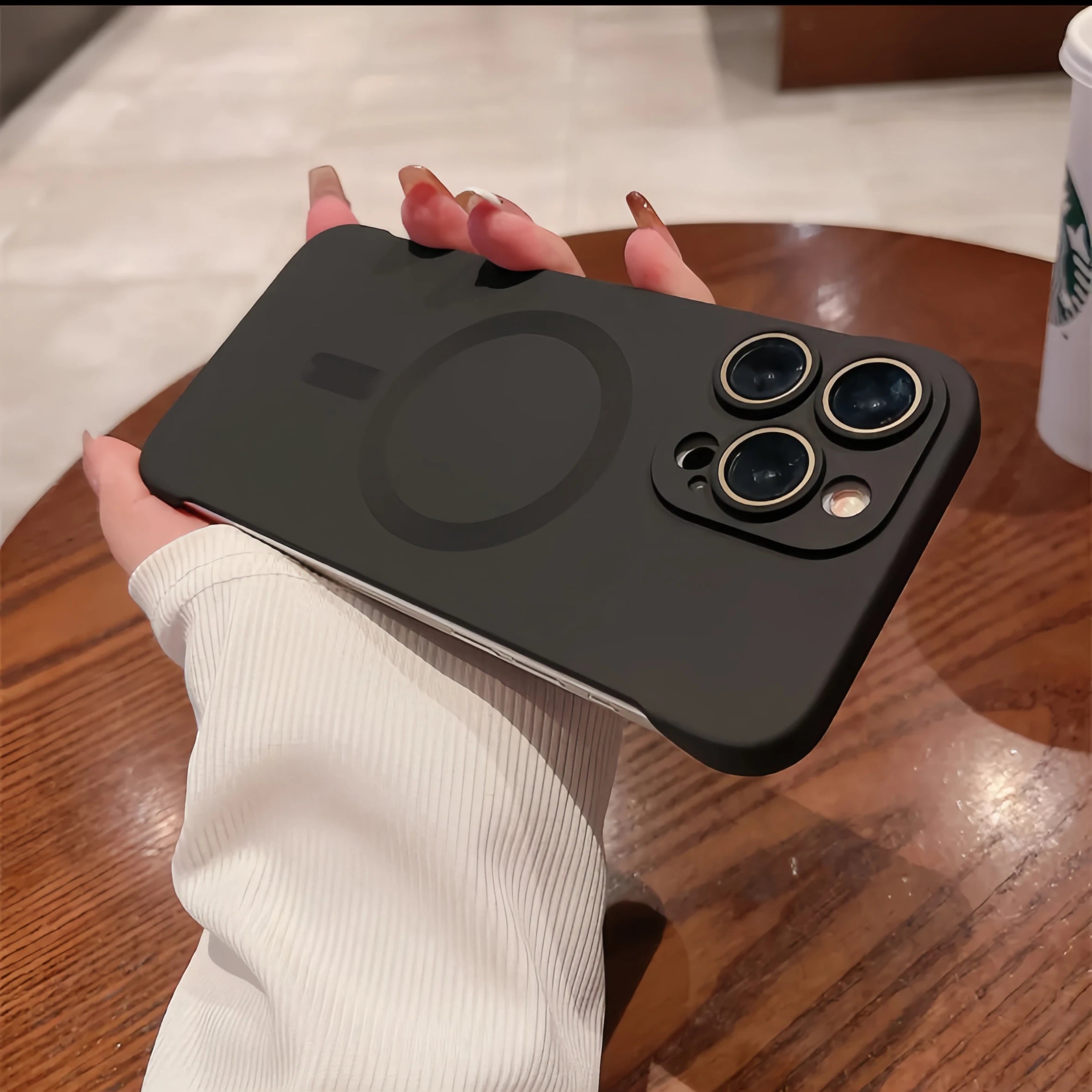 Luxury Ultra-Thin Frameless Matte Hard PC Case For iPhone