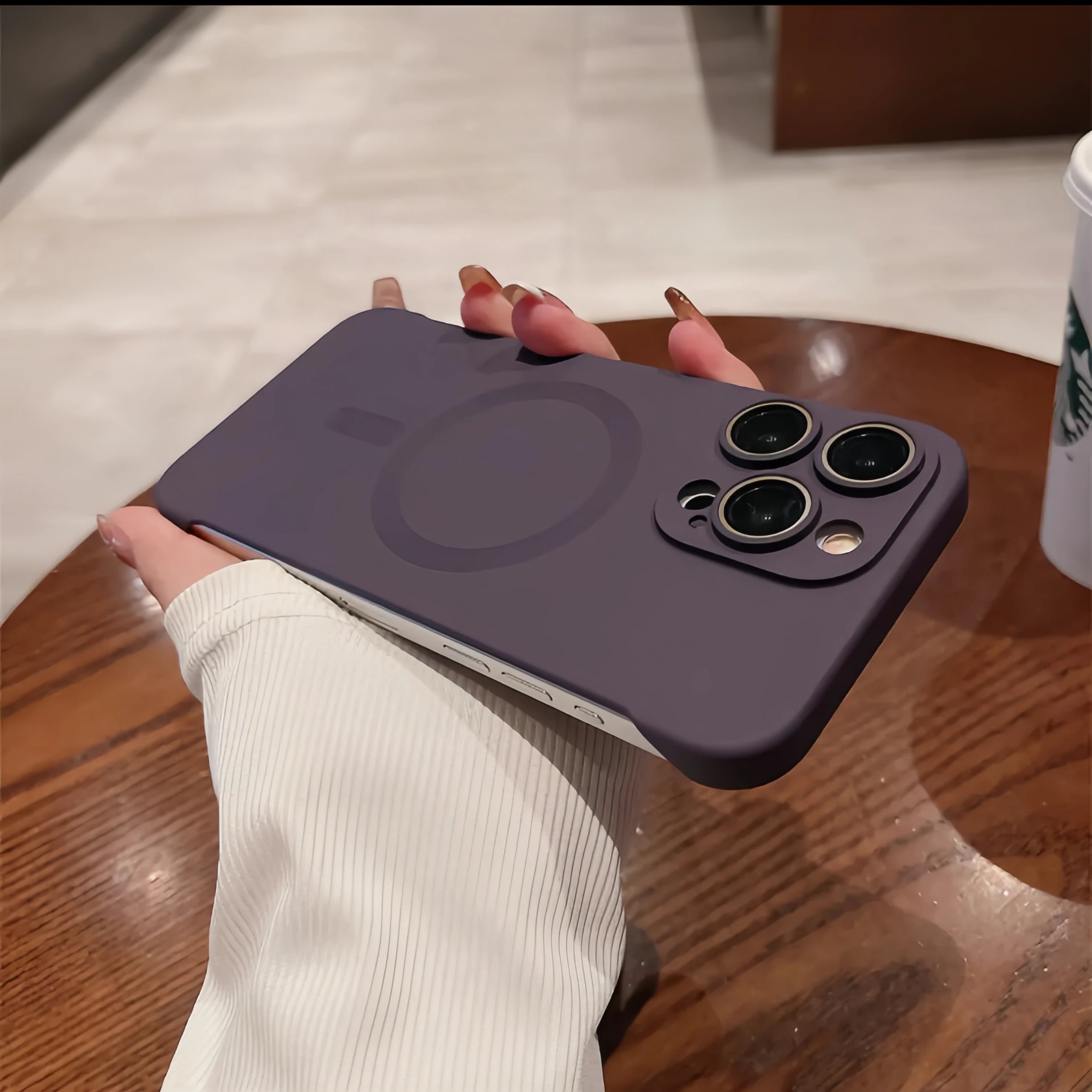 Luxury Ultra-Thin Frameless Matte Hard PC Case For iPhone