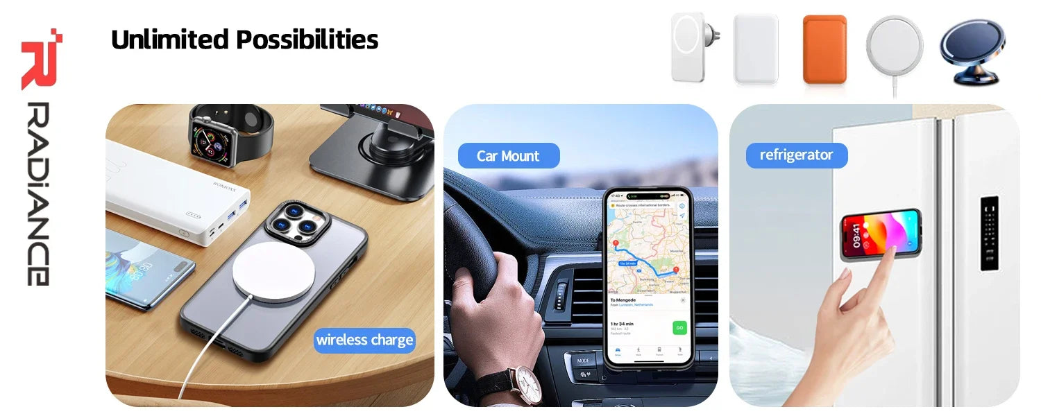 Automotive magnetic ring bracket silicone hard phone case suitable for Samsung