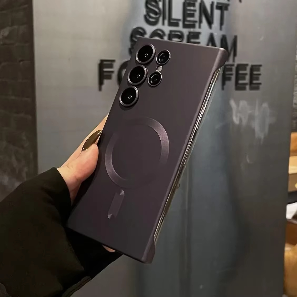 Ultra Thin Borderless Case For Samsung S Ultra Wireless Charging