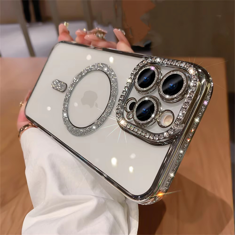 New crystal diamond transparent phone case for iPhone
