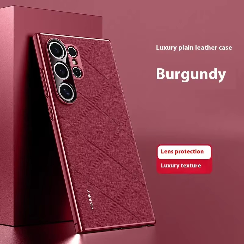 Luxury Leather Phone Case Hard Shockproof Non-slip For Samsung