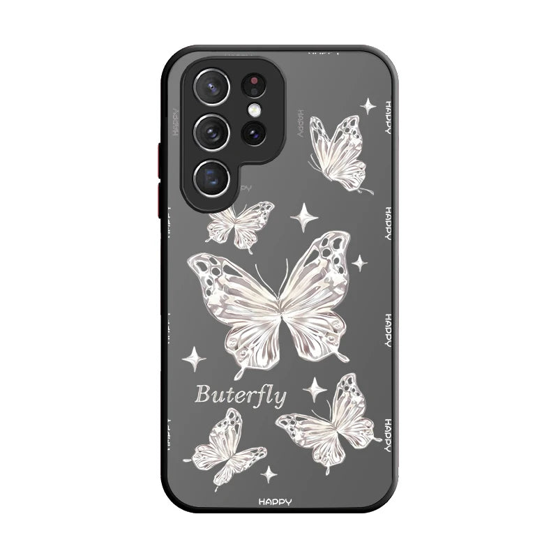 Nice Butterfly Flower Case For Samsung