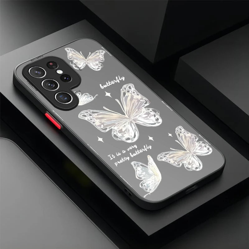 Nice Butterfly Flower Case For Samsung