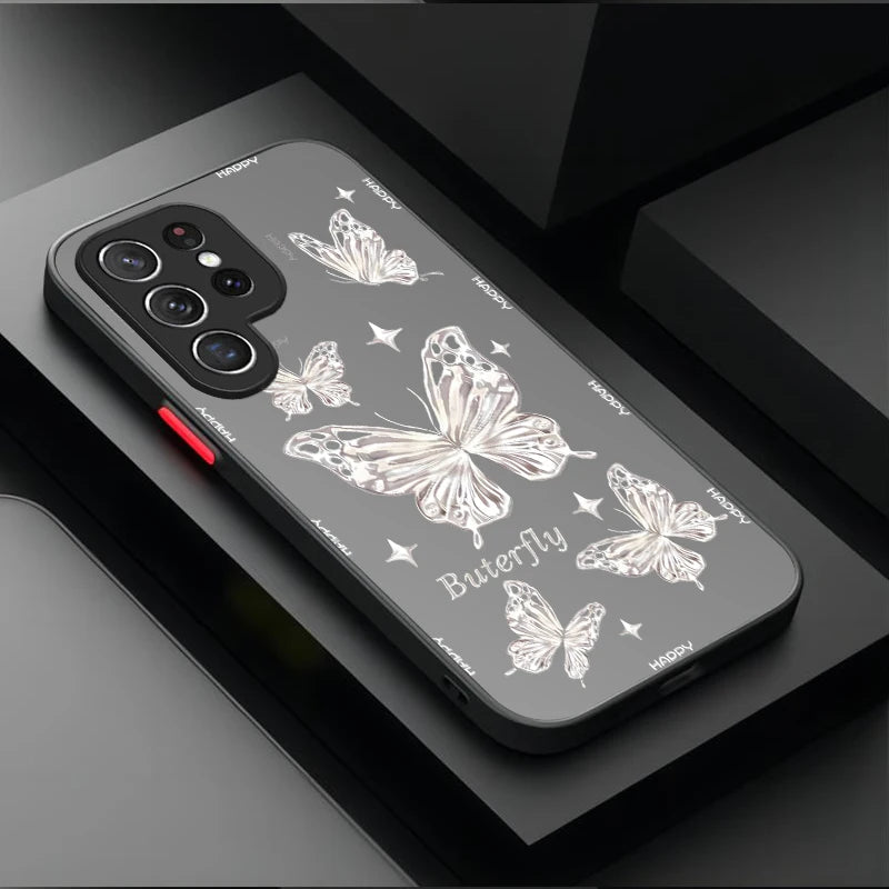 Nice Butterfly Flower Case For Samsung