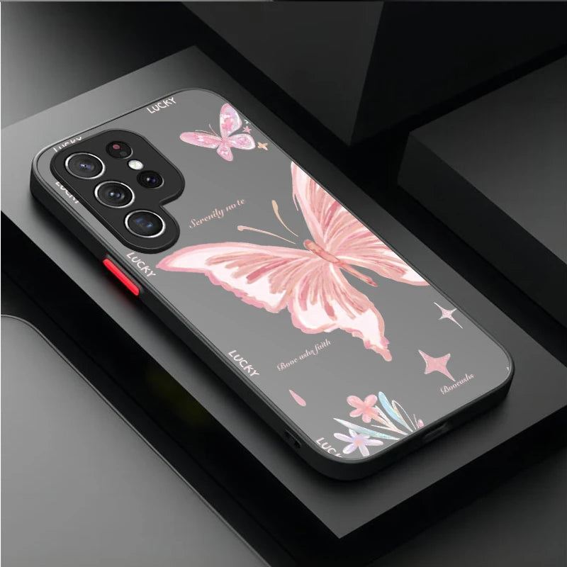Nice Butterfly Flower Case For Samsung