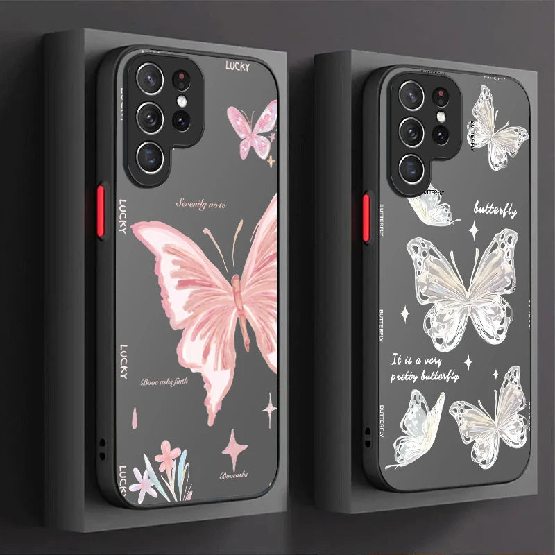 Nice Butterfly Flower Case For Samsung