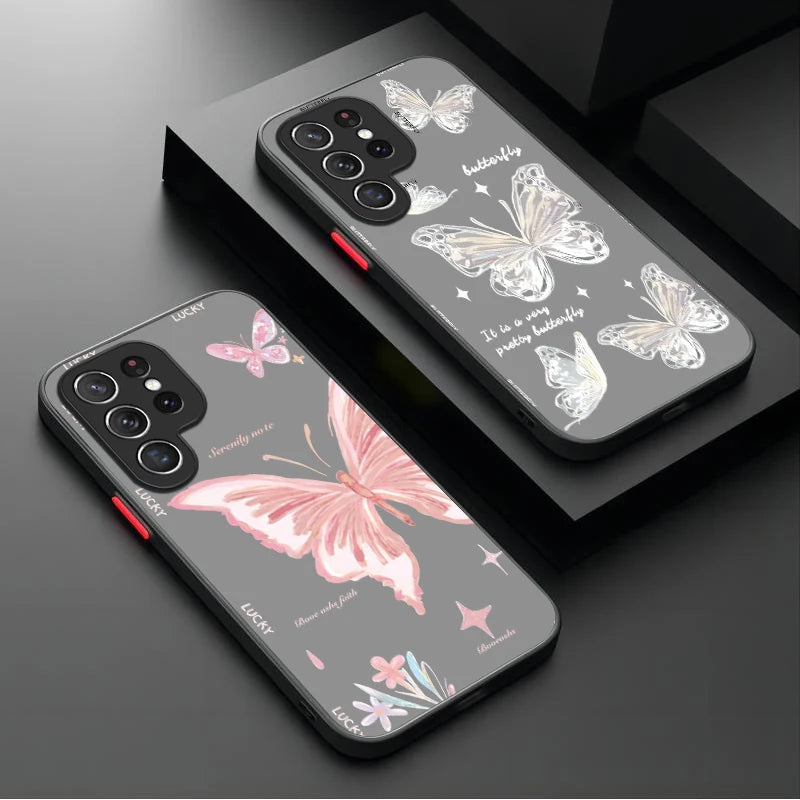 Nice Butterfly Flower Case For Samsung