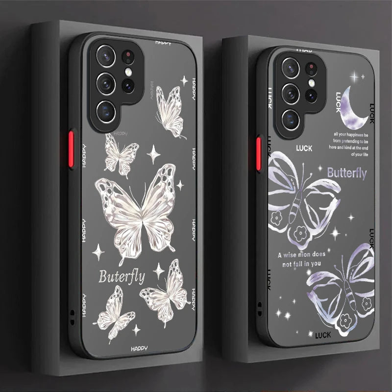 Nice Butterfly Flower Case For Samsung