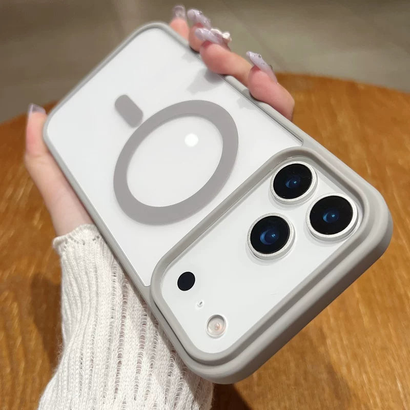 Transparent, Skin-feeling Magnetic Acrylic Phone Case for iPhone