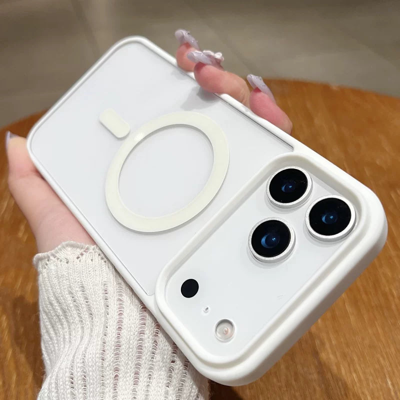 Transparent, Skin-feeling Magnetic Acrylic Phone Case for iPhone