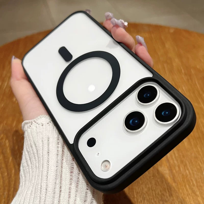 Transparent, Skin-feeling Magnetic Acrylic Phone Case for iPhone