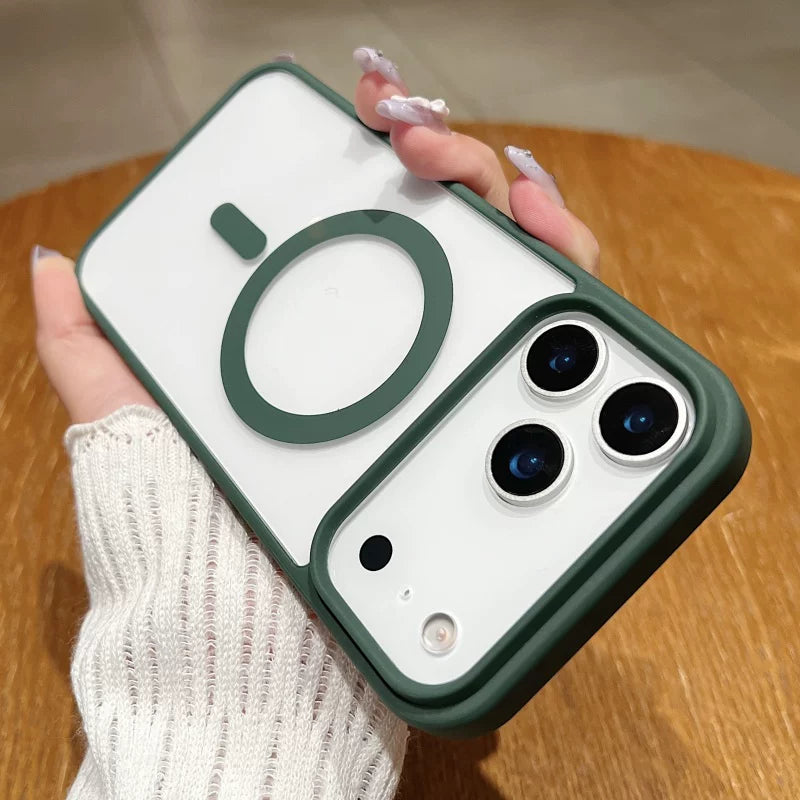 Transparent, Skin-feeling Magnetic Acrylic Phone Case for iPhone