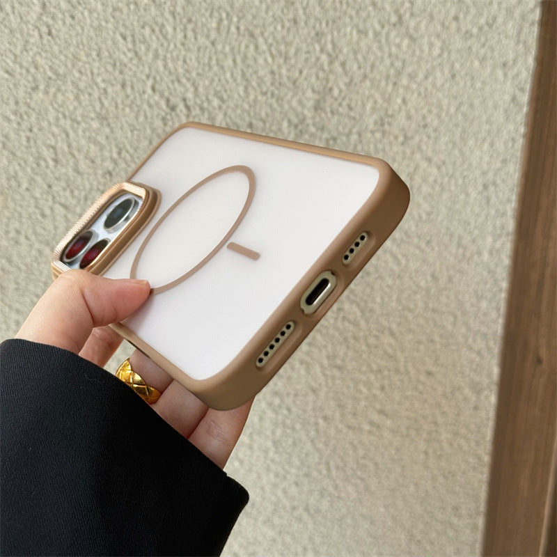 Fine circular matte phone case suitable for iPhone