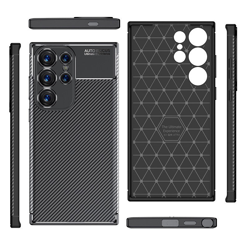 Carbon Fiber Pattern Anti-fall Case For Samsung