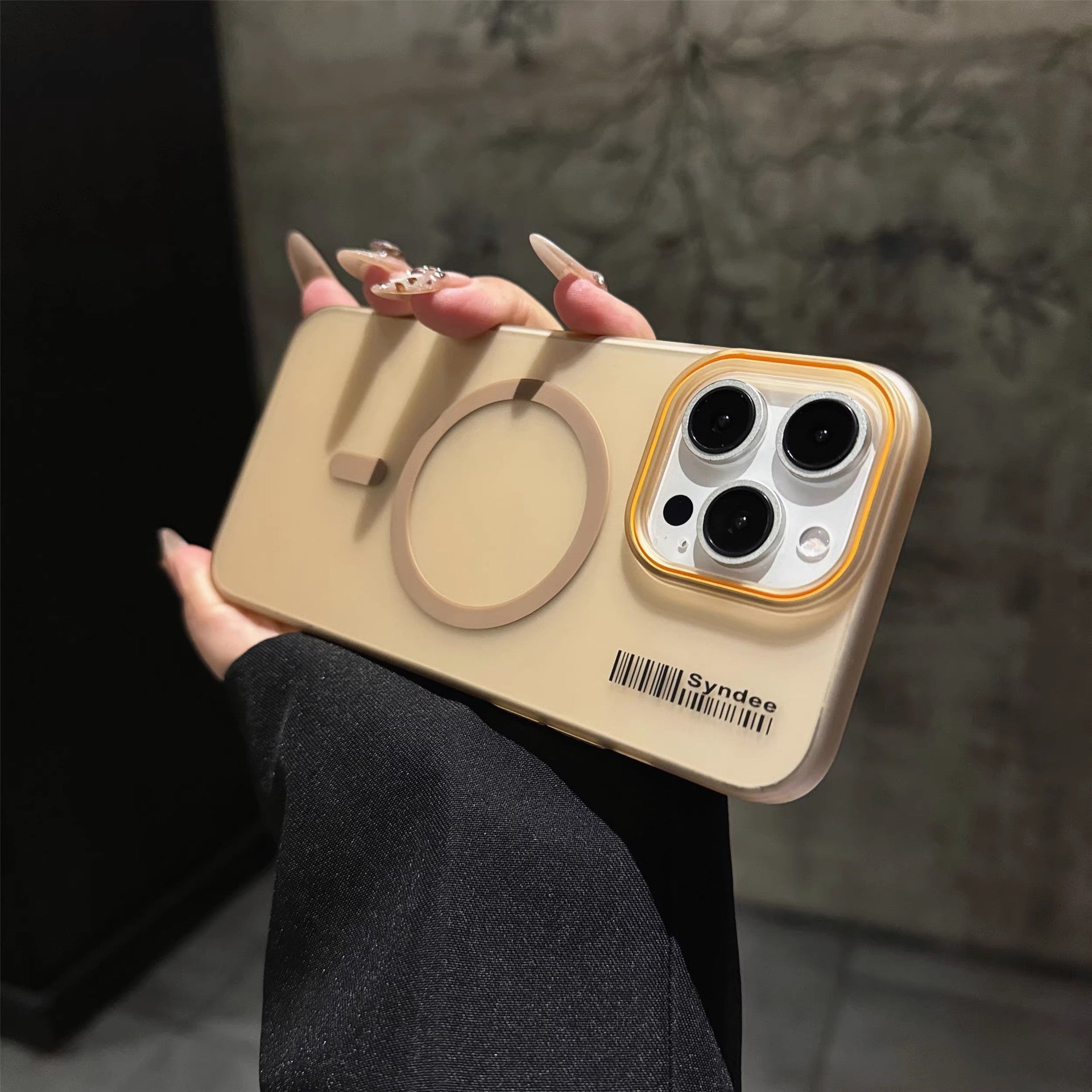 Simple soft gauze translucent phone case for iPhone