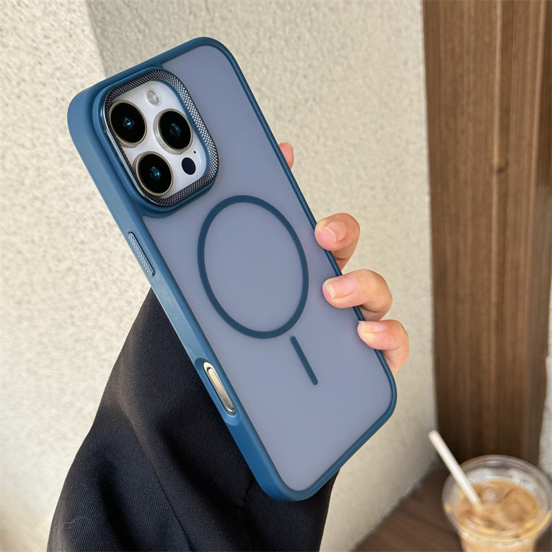 Fine circular matte phone case suitable for iPhone