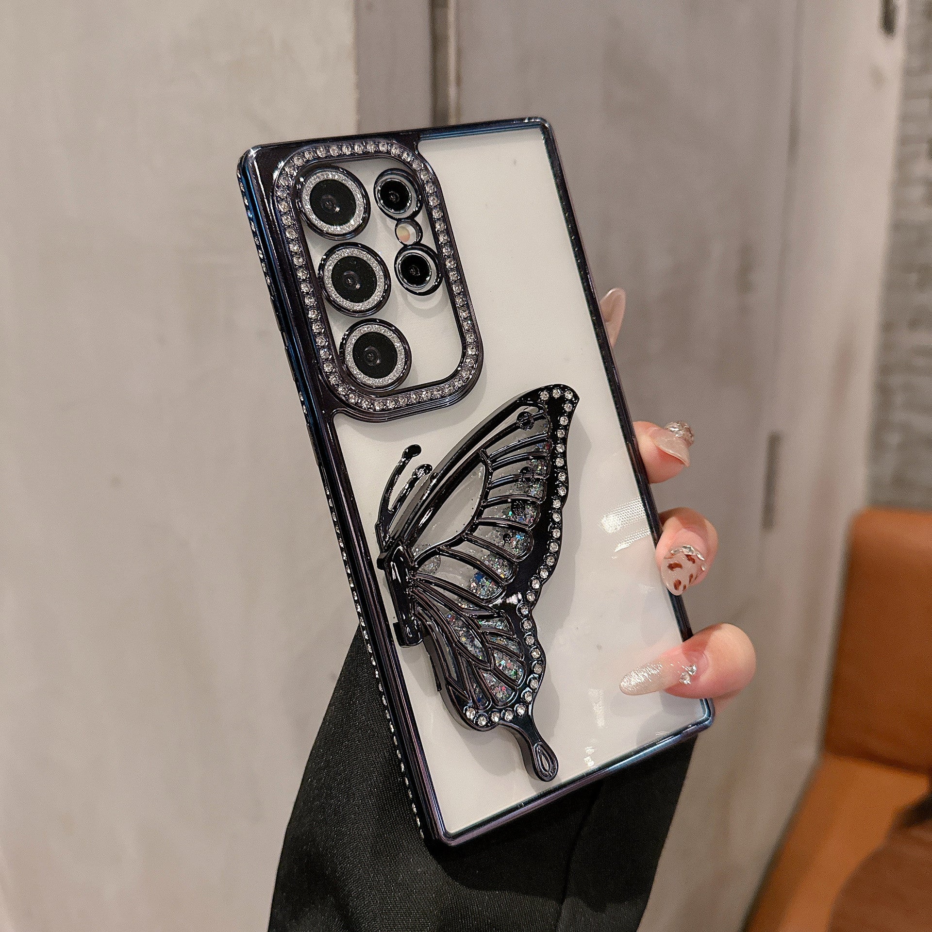 3D Luxury Butterfly Glitter Case for Samsung
