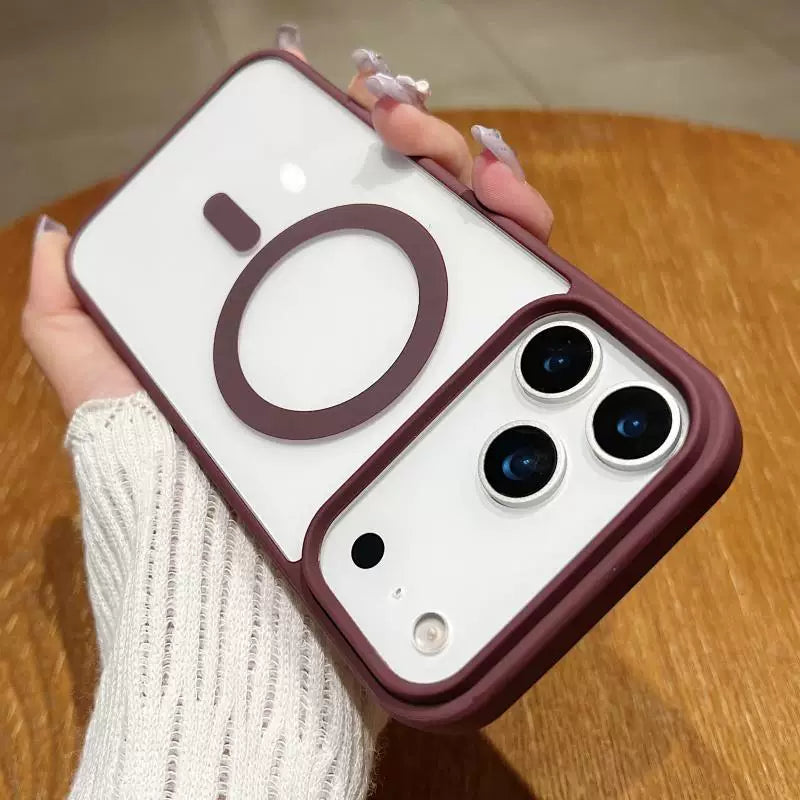 Transparent, Skin-feeling Magnetic Acrylic Phone Case for iPhone