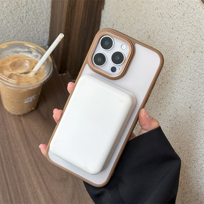 Fine circular matte phone case suitable for iPhone